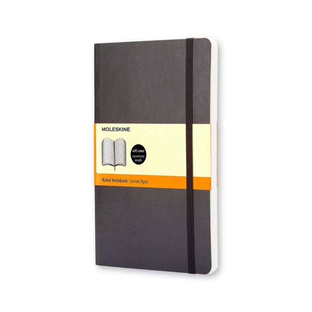 Moleskine Classic Large ruled softcover notebook in Black, 13 x 21 cm