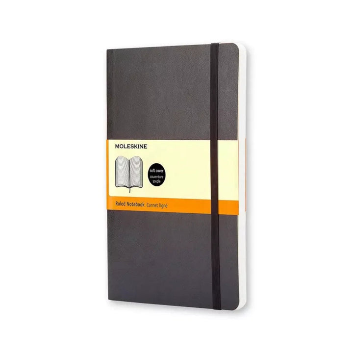 Moleskine Classic Large ruled softcover notebook in Black, 13 x 21 cm