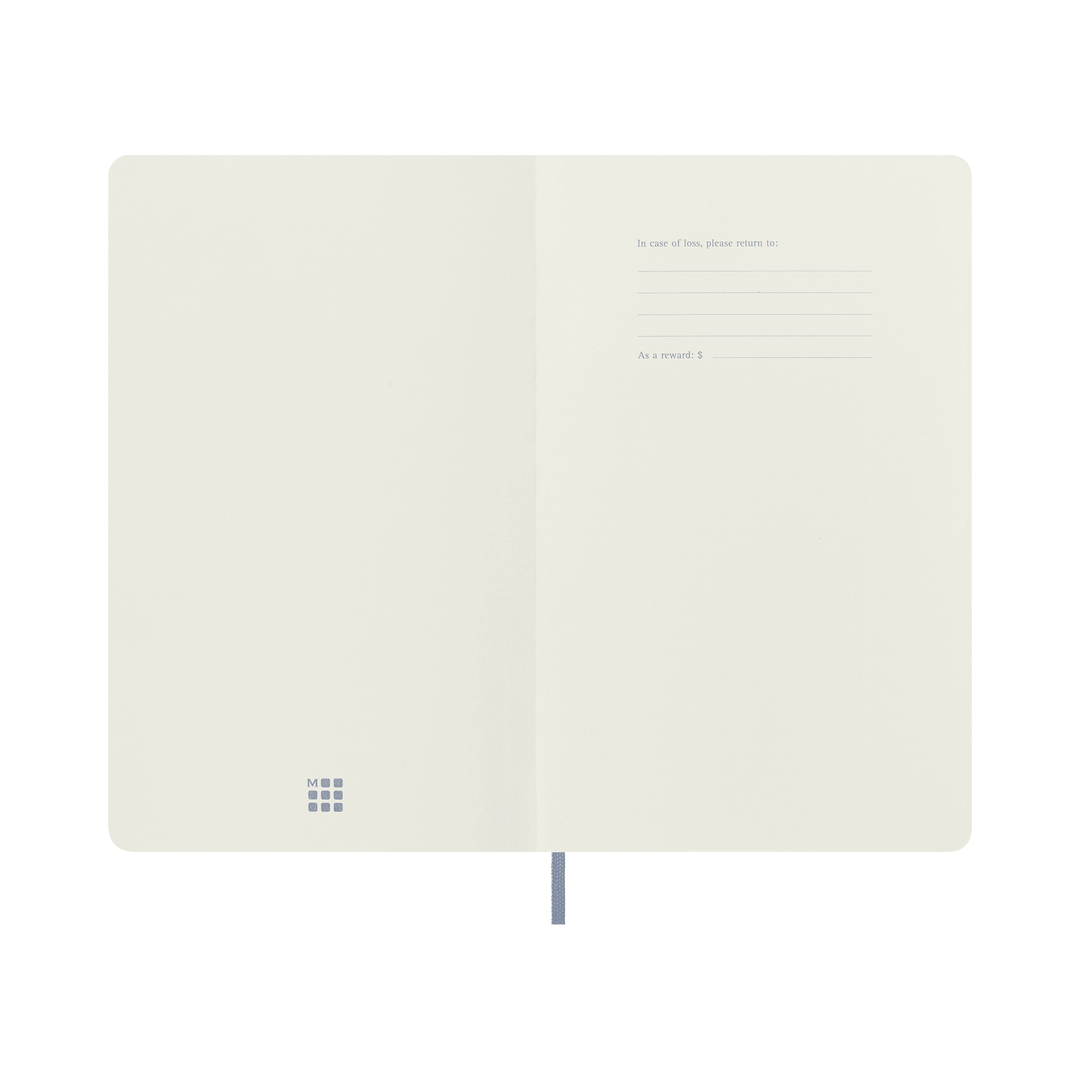 Moleskine Classic Large ruled softcover notebook in Hydrangea Blue, 13 x 21 cm – photo 7