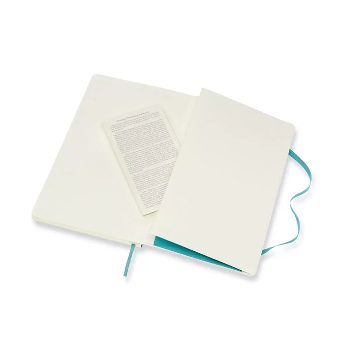 Moleskine Classic Large ruled softcover notebook in Reef Blue, 13 x 21 cm – photo 4