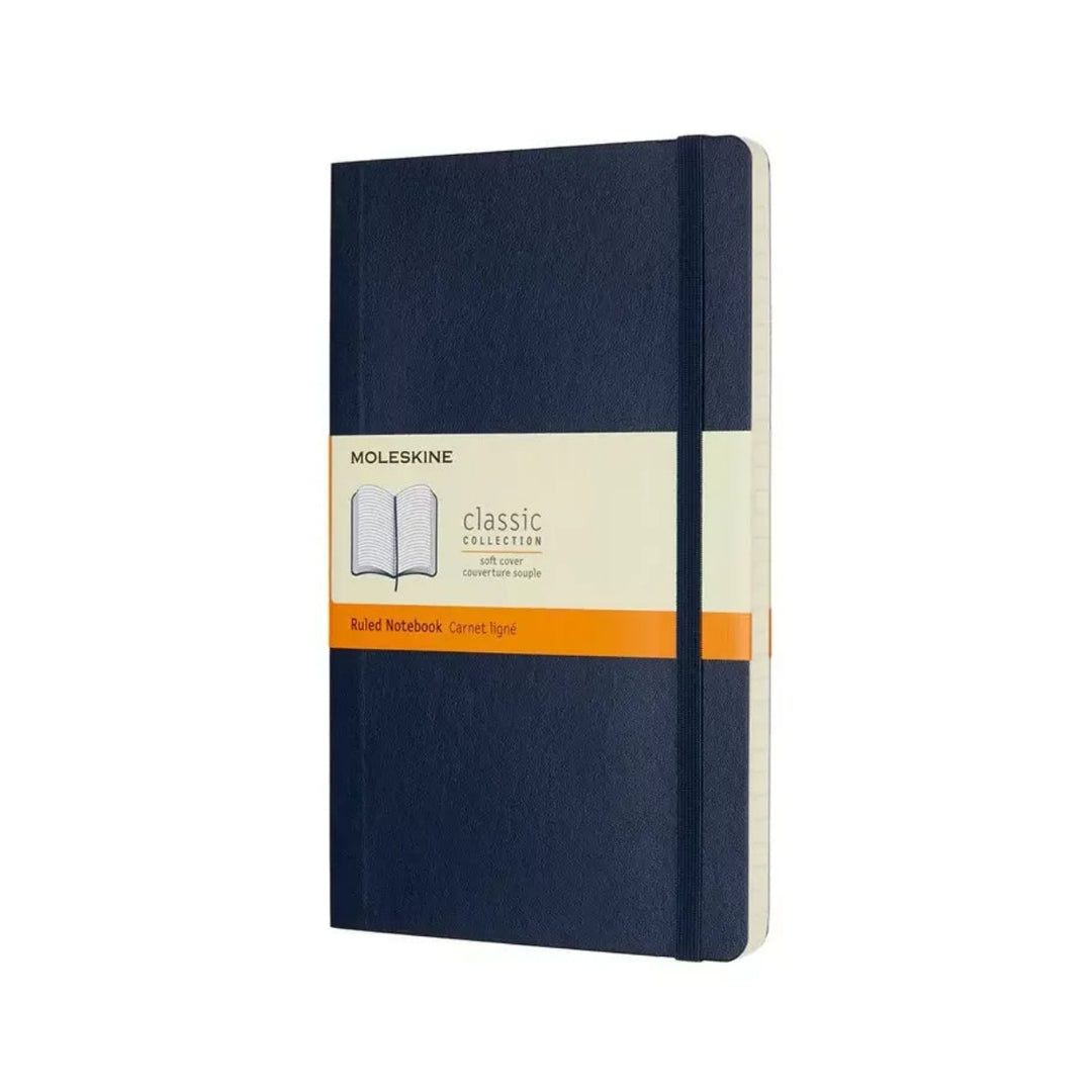 Moleskine Classic Large ruled softcover notebook in Sapphire Blue, 13 x 21 cm
