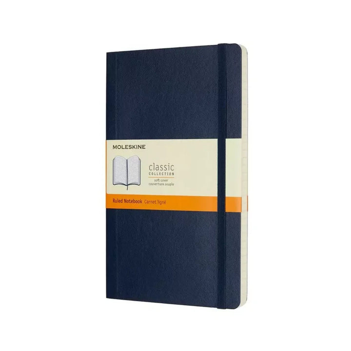 Moleskine Classic Large ruled softcover notebook in Sapphire Blue, 13 x 21 cm
