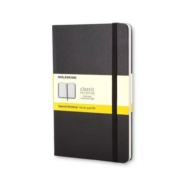 Moleskine Classic Large squared hardcover notebook in Black, 13 x 21 cm