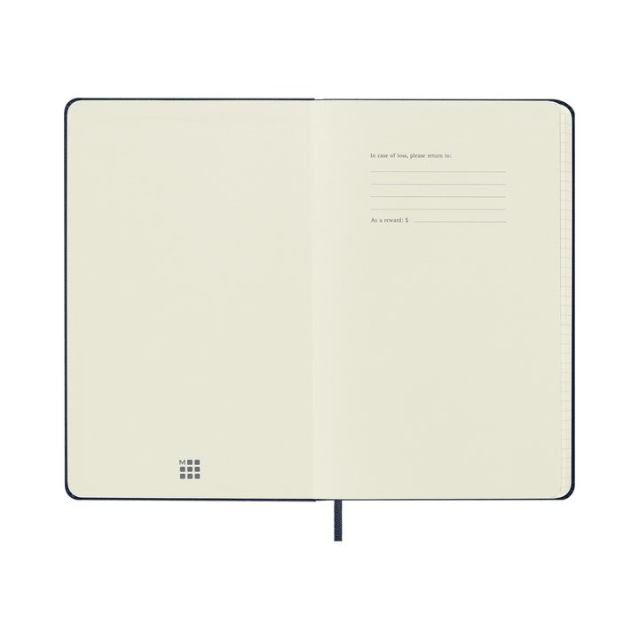 Moleskine Classic Large squared hardcover notebook in Sapphire Blue, 13 x 21 cm – photo 9