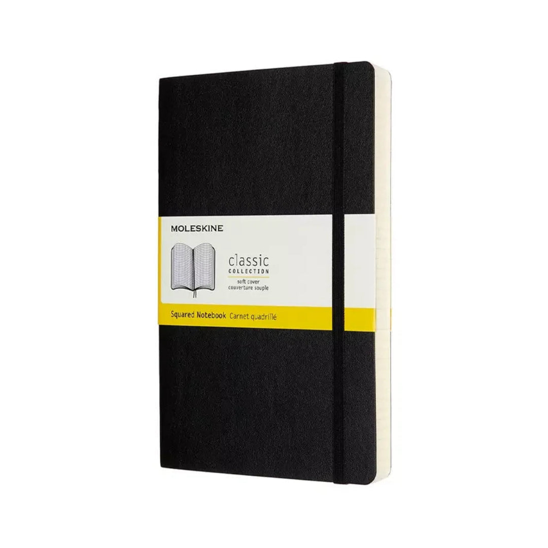 Moleskine Classic Large squared softcover notebook in Black, 13 x 21 cm