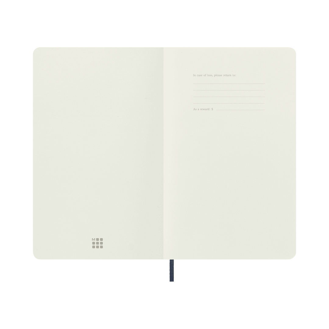 Moleskine Classic Large squared softcover notebook in Sapphire Blue, 13 x 21 cm – photo 2