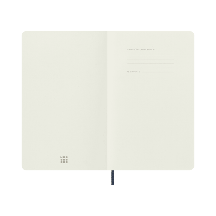 Moleskine Classic Large squared softcover notebook in Sapphire Blue, 13 x 21 cm – photo 2