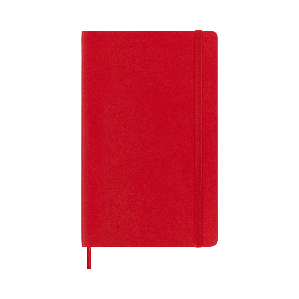 Moleskine Classic Large squared softcover notebook in Scarlet Red, 13 x 21 cm