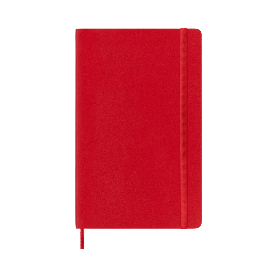 Moleskine Classic Large squared softcover notebook in Scarlet Red, 13 x 21 cm