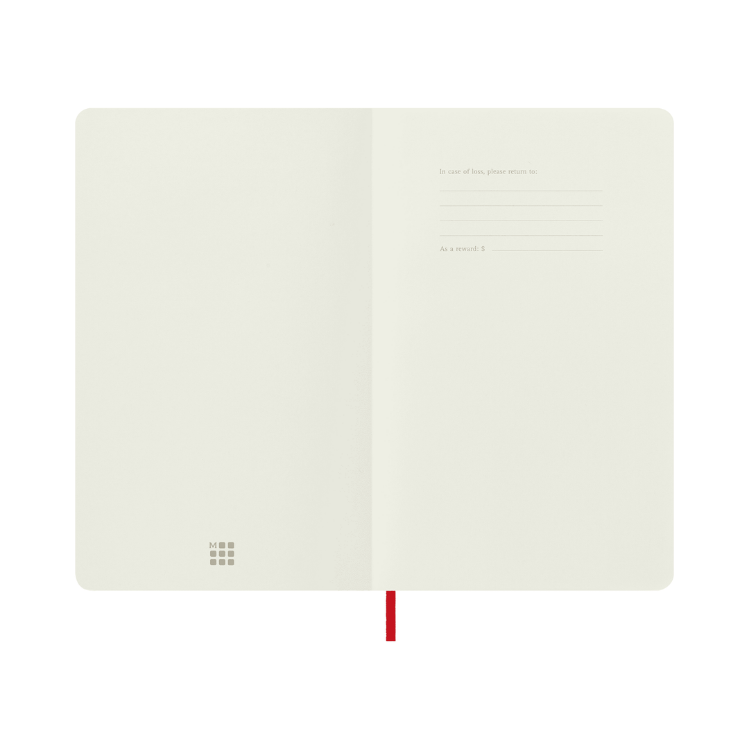 Moleskine Classic Large squared softcover notebook in Scarlet Red, 13 x 21 cm – photo 2