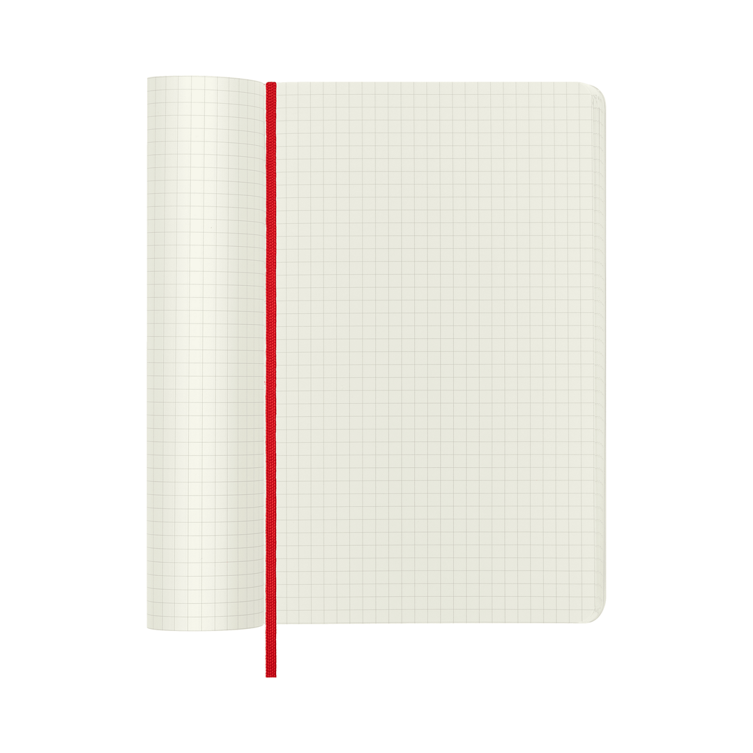 Moleskine Classic Large squared softcover notebook in Scarlet Red, 13 x 21 cm – photo 3