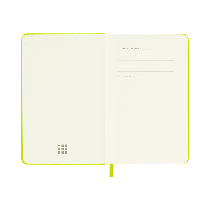 Moleskine Classic Pocket plain hardcover notebook in Lemon Green, 9 x 14 cm – photo 2