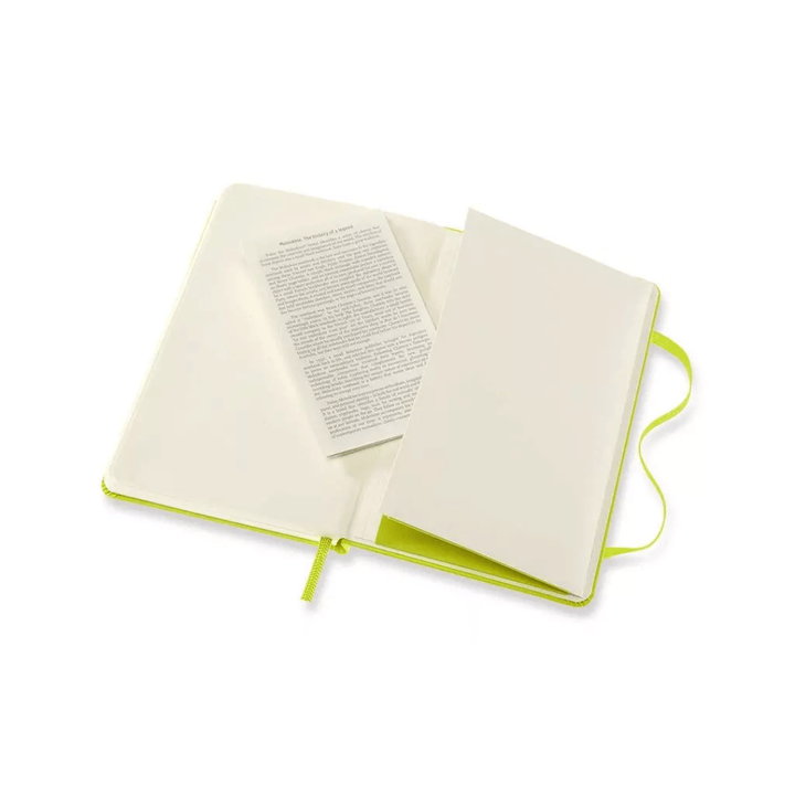 Moleskine Classic Pocket plain hardcover notebook in Lemon Green, 9 x 14 cm – photo 9