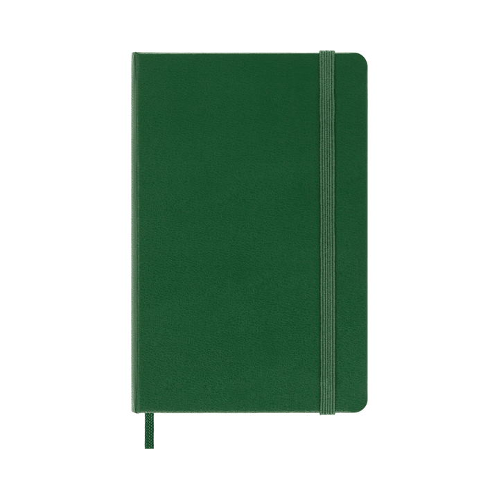 Moleskine Classic Pocket plain hardcover notebook in Myrtle Green, 9 x 14 cm