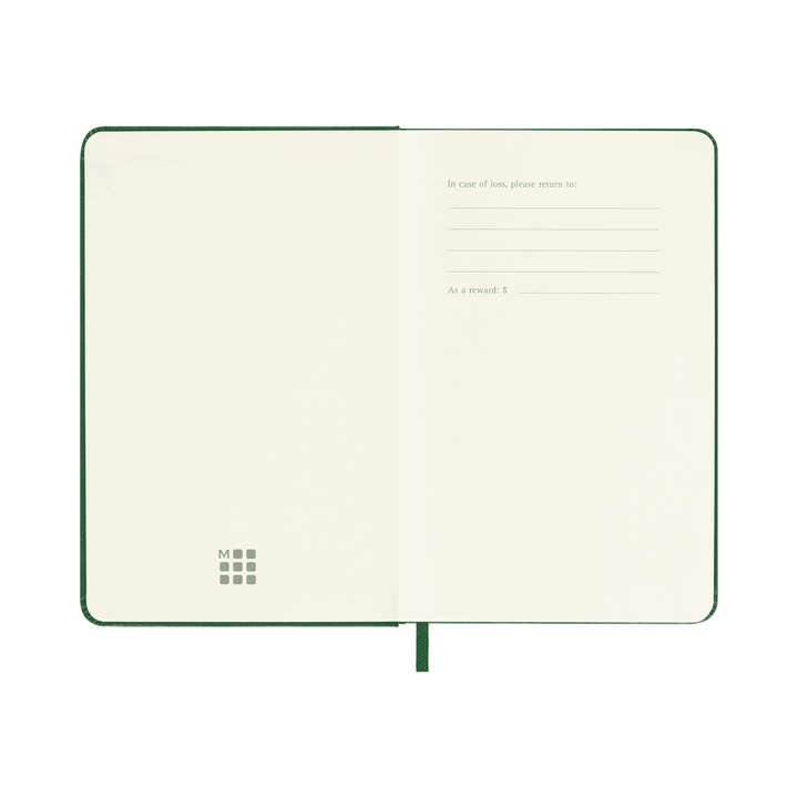 Moleskine Classic Pocket plain hardcover notebook in Myrtle Green, 9 x 14 cm – photo 2