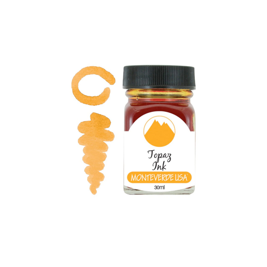 Monteverde 30ml Ink Bottle Topaz – colour swatch
