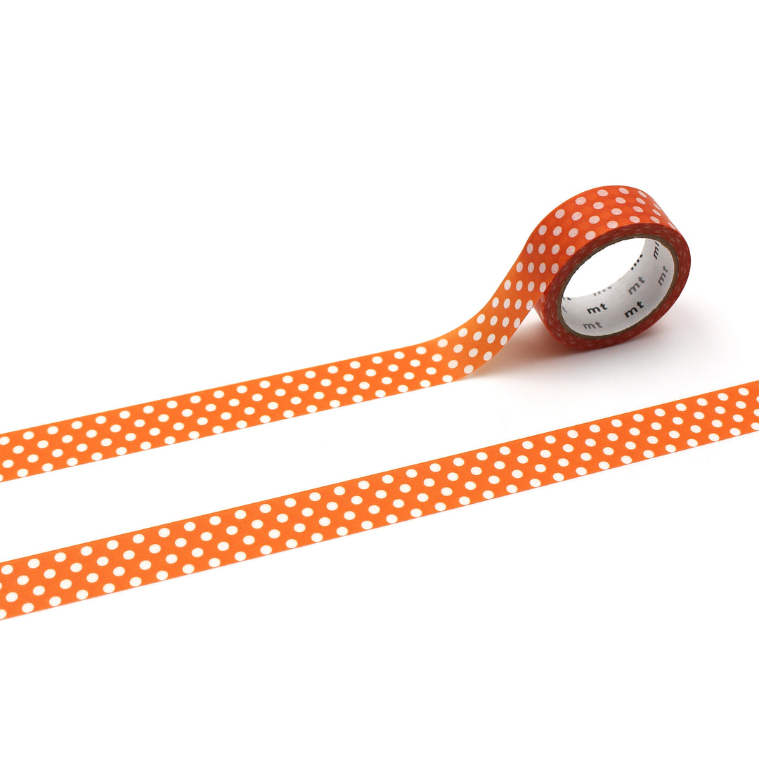 MT 1P Dot Washi Tape - Deep Orange