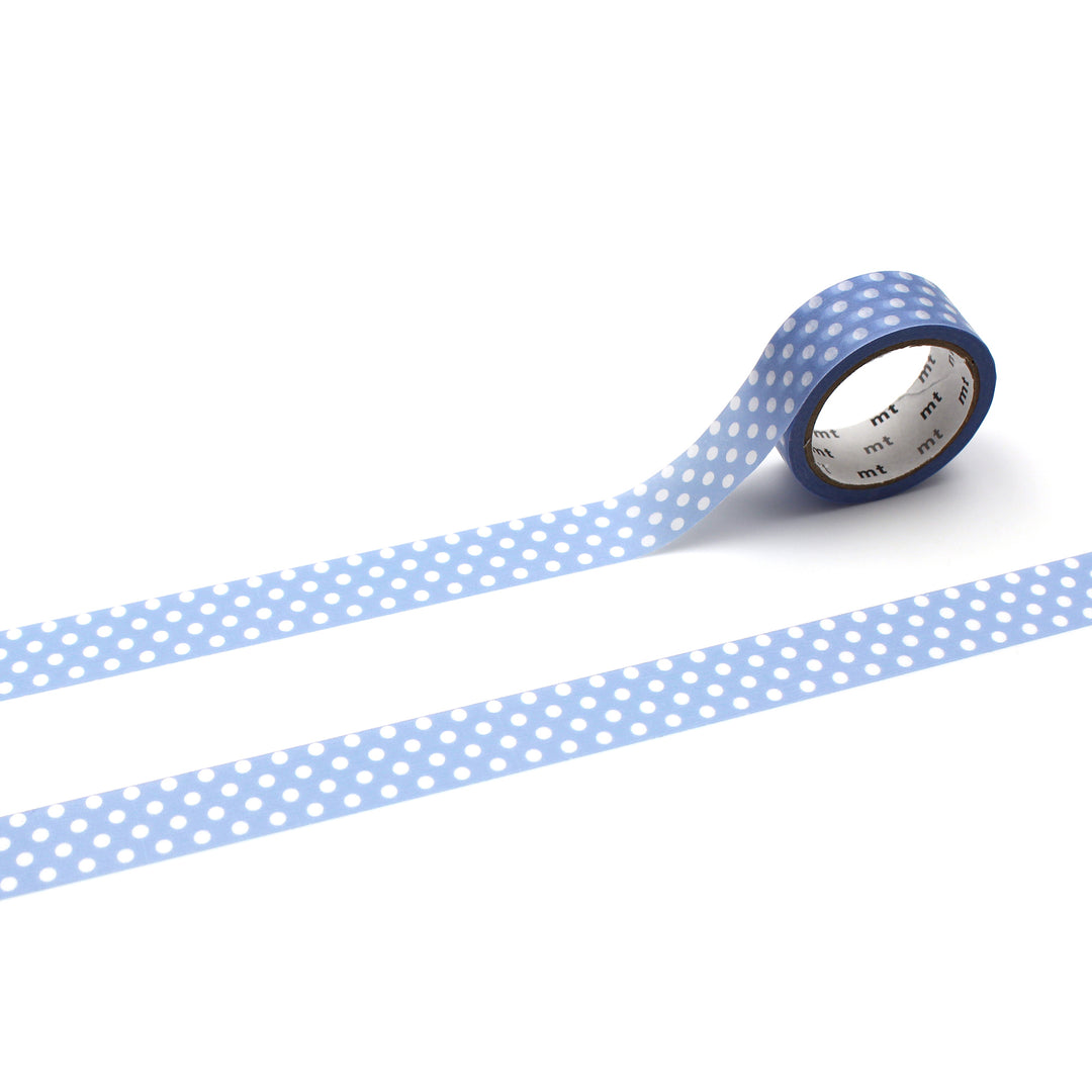 MT 1P Dot Washi Tape - Light Blue Purple — pattern detail