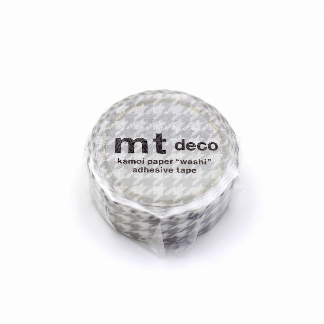MT 1P Washi Tape - Houndstooth Gray