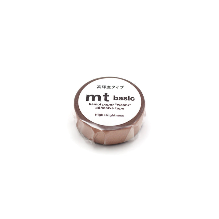 MT Basic washi tape brightness bronze 7m roll in its packaging