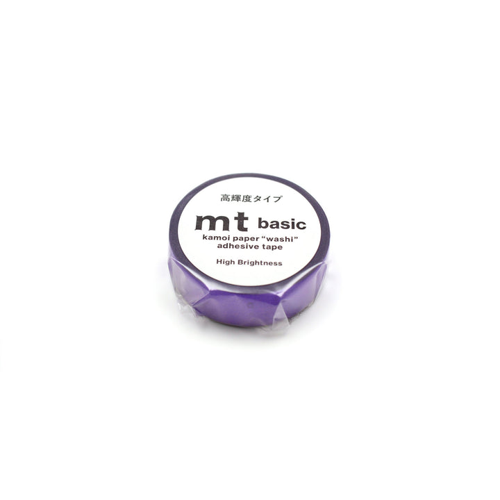 MT Basic washi tape high brightness purple 7m roll in its packaging