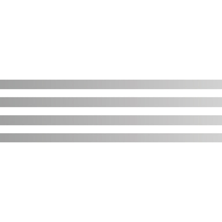 MT Deco washi tape Border Silver 2, flat strip showing the silver border stripe pattern