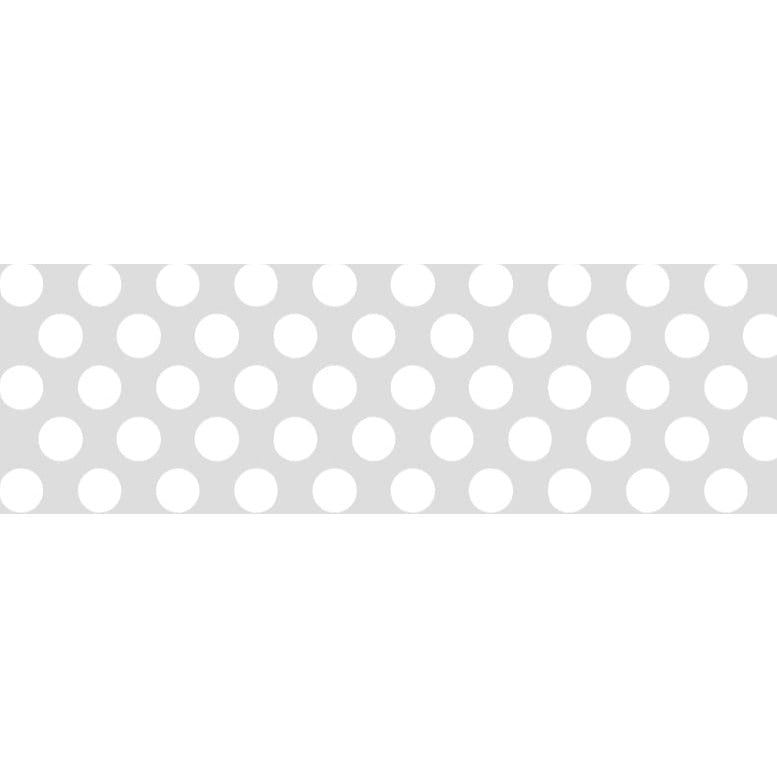 MT Deco washi tape Dot White, unrolled strip showing the white polka dot pattern