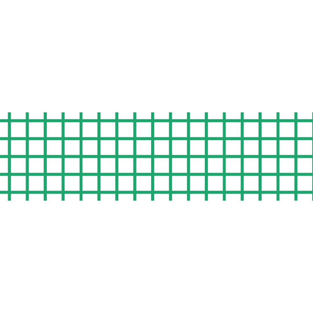 MT Deco washi tape Hougan Emerald, unrolled strip showing the emerald grid pattern