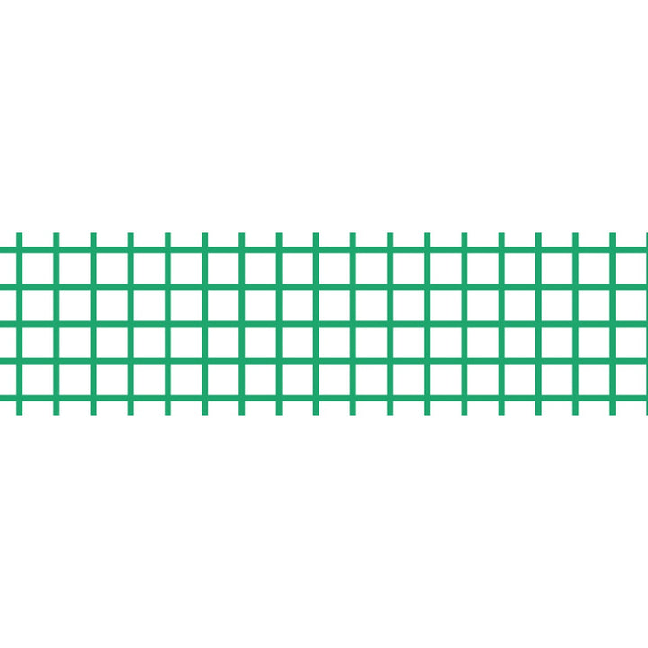MT Deco washi tape Hougan Emerald, unrolled strip showing the emerald grid pattern