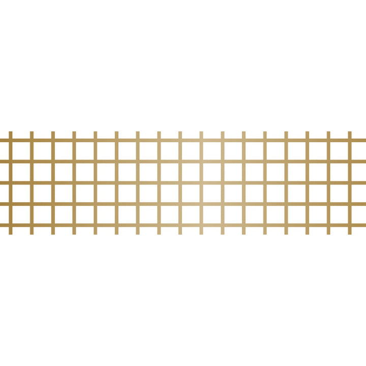 MT Deco washi tape Hougan Gold, unrolled strip showing the gold grid pattern