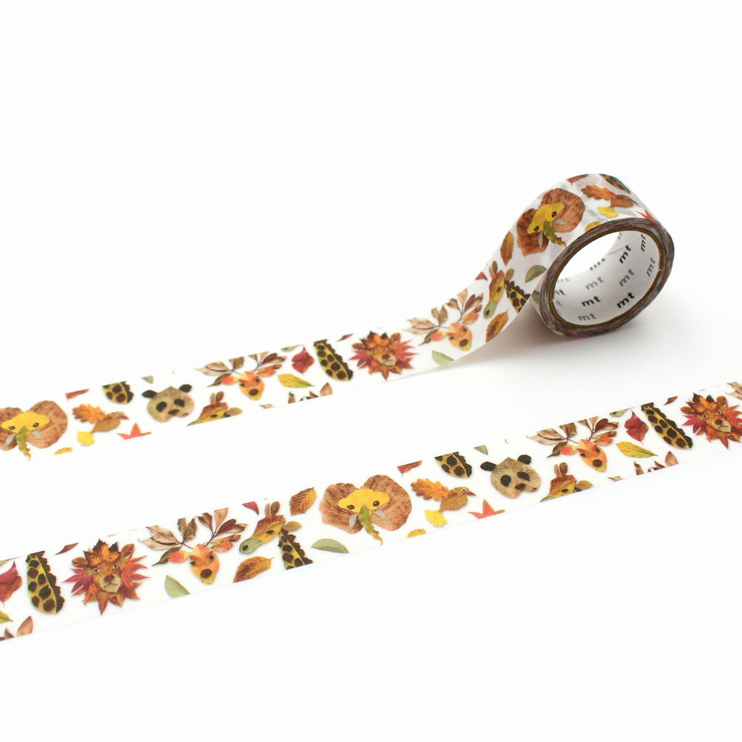 MT EX Washi Tape - Autumn Leaves and Animals
