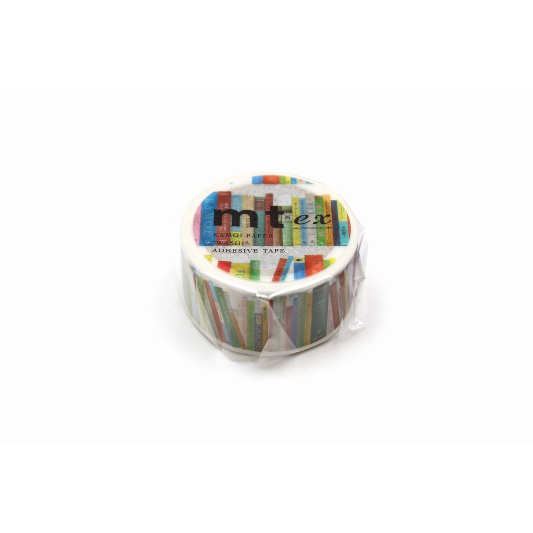 MT EX washi tape Books, packaged roll viewed from the side