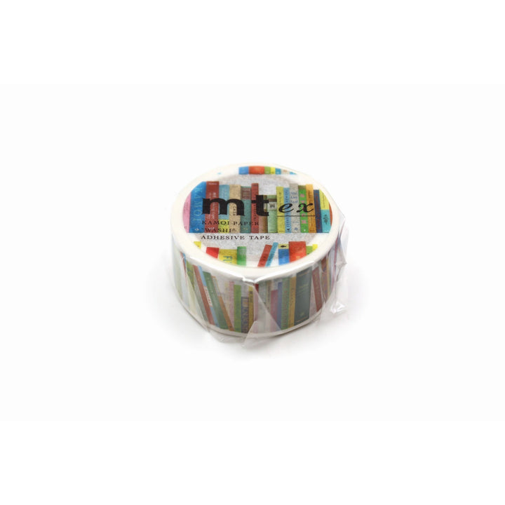 MT EX washi tape Books, packaged roll viewed from the side