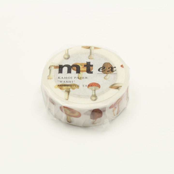 MT EX washi tape Mushroom, top view of the packaged roll
