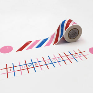 MT For Pack Permanent Tape – Thanks roll featuring assorted thank-you messages in various colors and fonts, ideal for packaging and gift decoration.