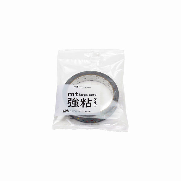 MT Large Core Strong Adhesive Tape - Pixel Christmas — roll front