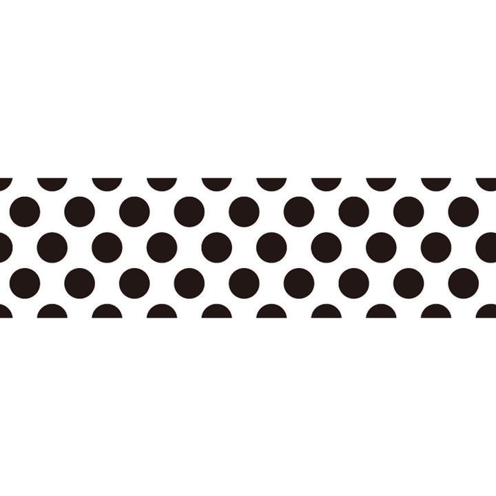MT Deco washi tape Dot Black 2, close-up of the black polka dot pattern