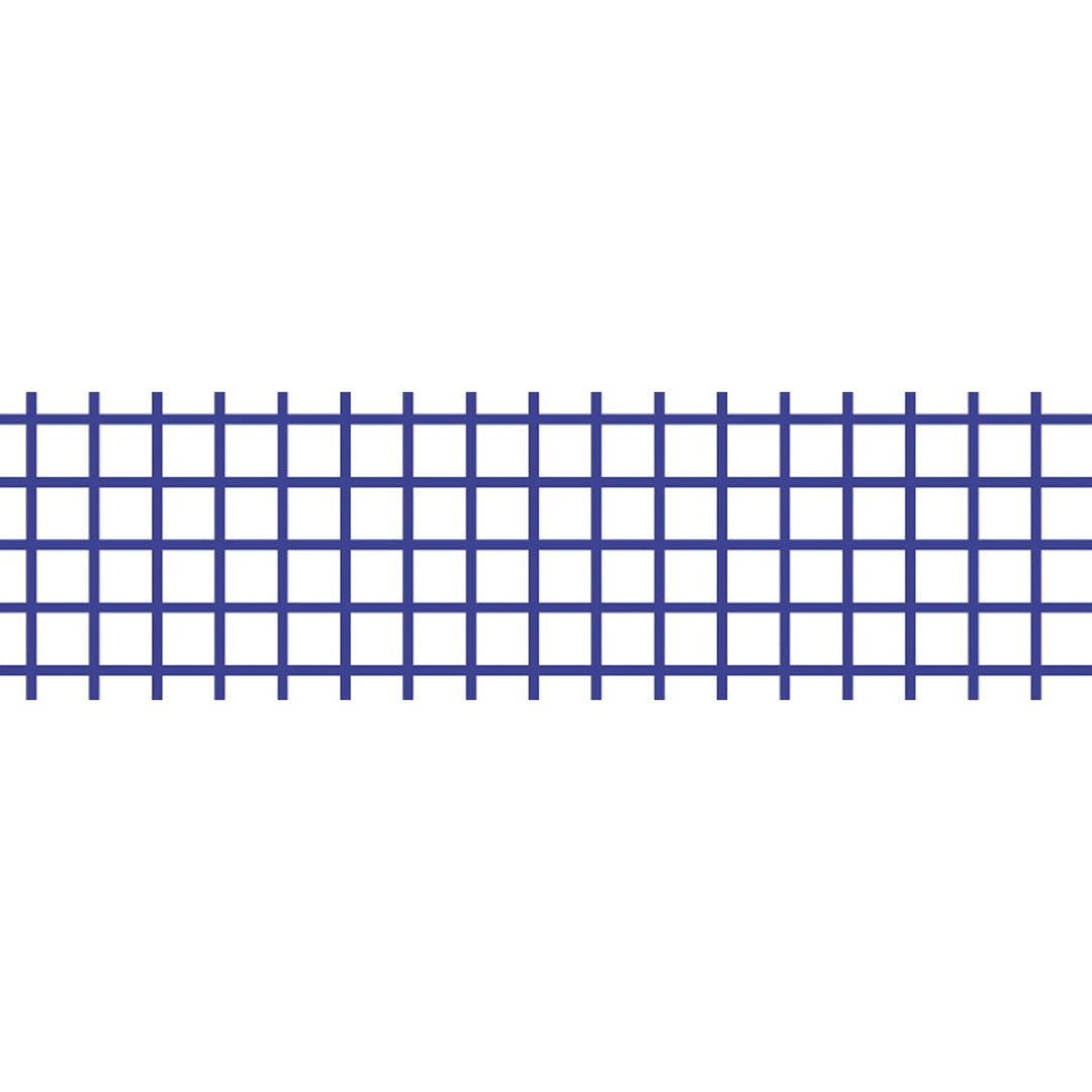 MT Deco washi tape Hougan Blueberry, close-up of the blue grid pattern
