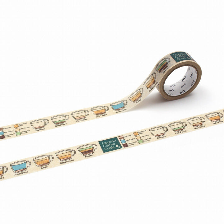 MT Upcycle Tape Espresso Coffee Guide, MT Upcycle Washi Tape, MT Tape, Cityluxe, Washi Tape