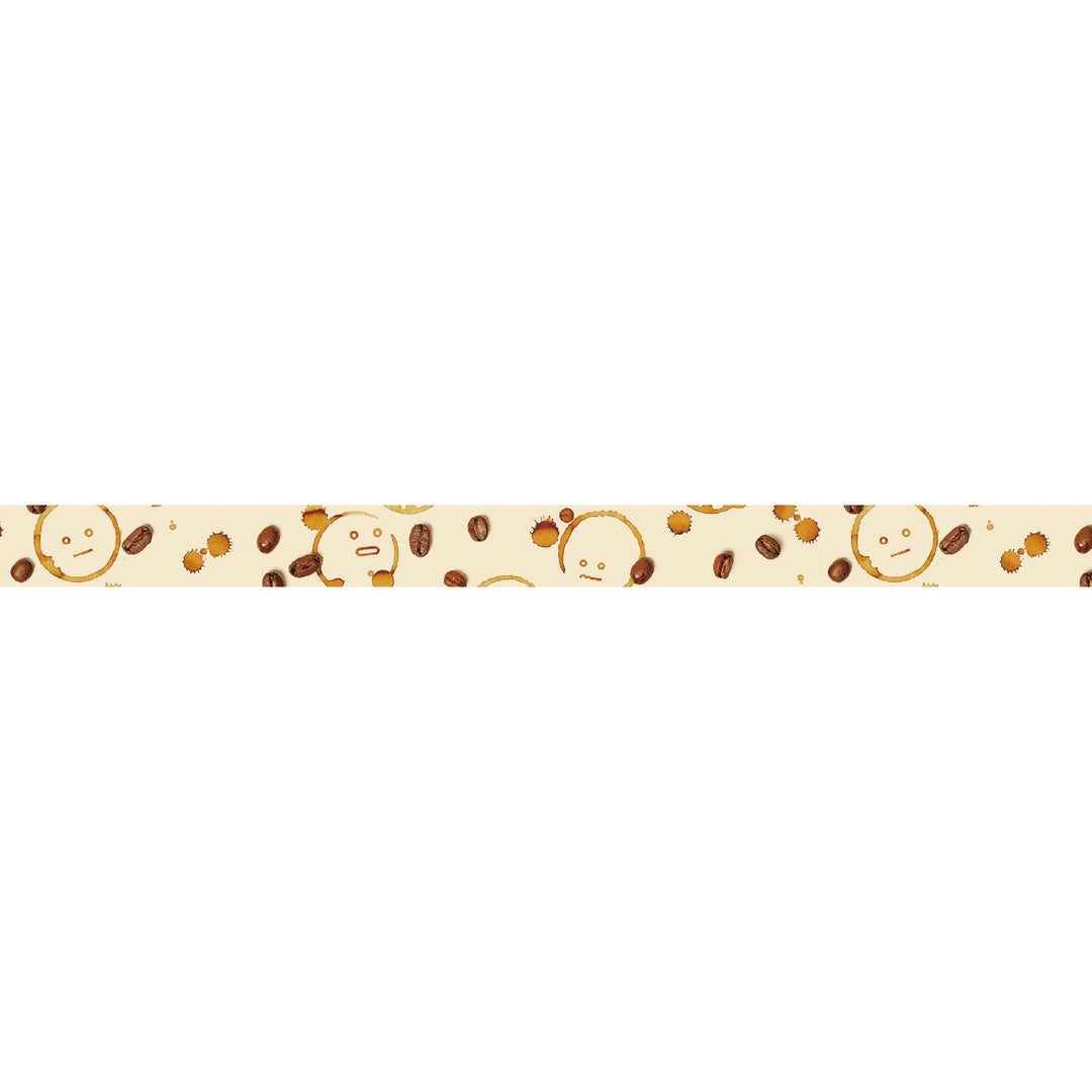MT Upcycle washi tape Coffee Beans and MT Man, full design artwork of the tape pattern