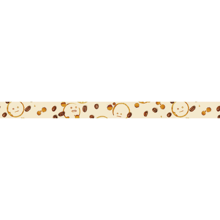 MT Upcycle washi tape Coffee Beans and MT Man, full design artwork of the tape pattern