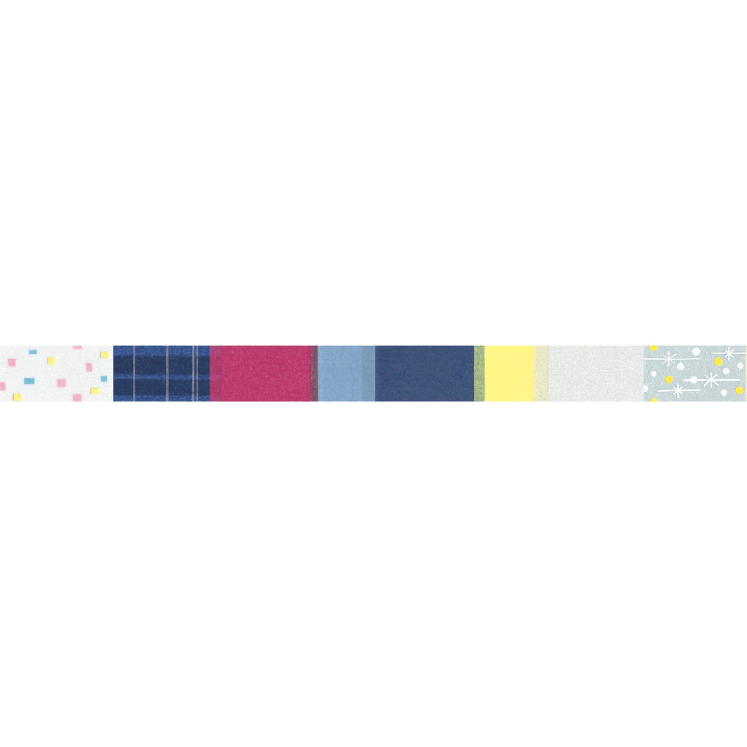 MT x Fuminona Palette washi tape 02 Midnight Songs, full design artwork of the tape pattern