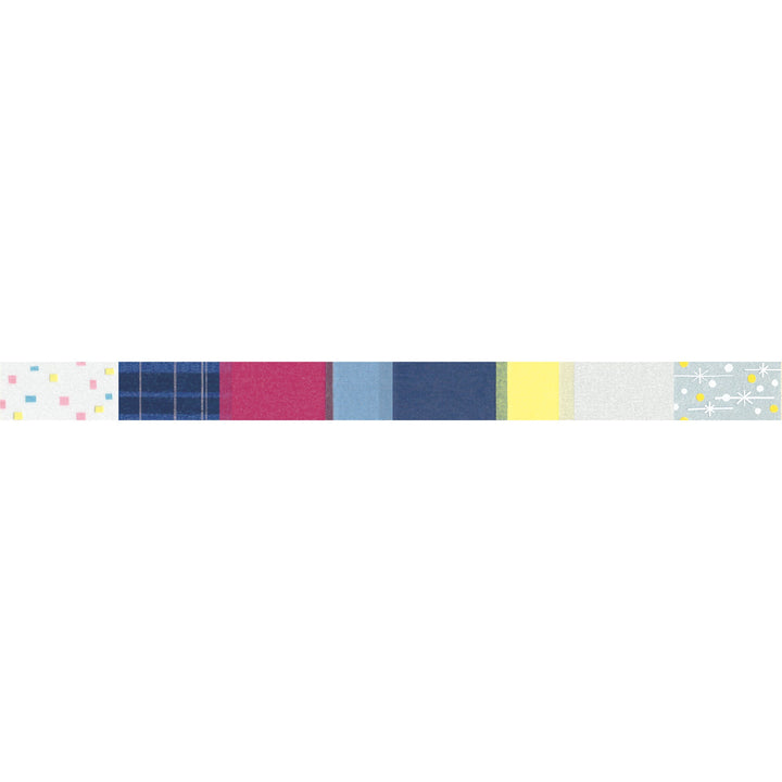MT x Fuminona Palette washi tape 02 Midnight Songs, full design artwork of the tape pattern