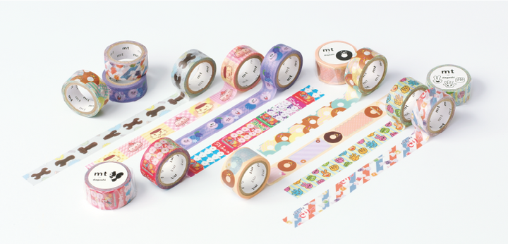 MT x Dagashi Washi Tape - Fue Ramune Candy — roll side