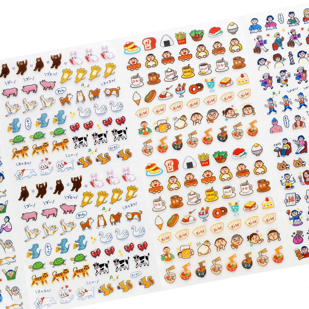 New Retro Diary Stickers – expressive retro-style sticker for planners and journals.