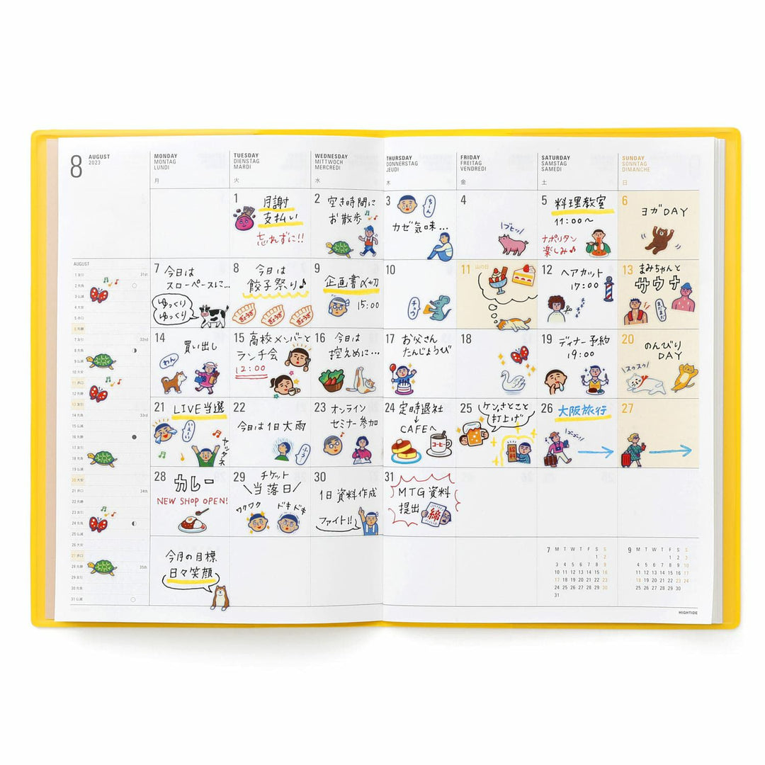 New Retro Diary Stickers A – Humans – expressive retro-style human characters for planners and journals.
