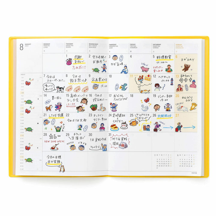 New Retro Diary Stickers A – Humans – expressive retro-style human characters for planners and journals.