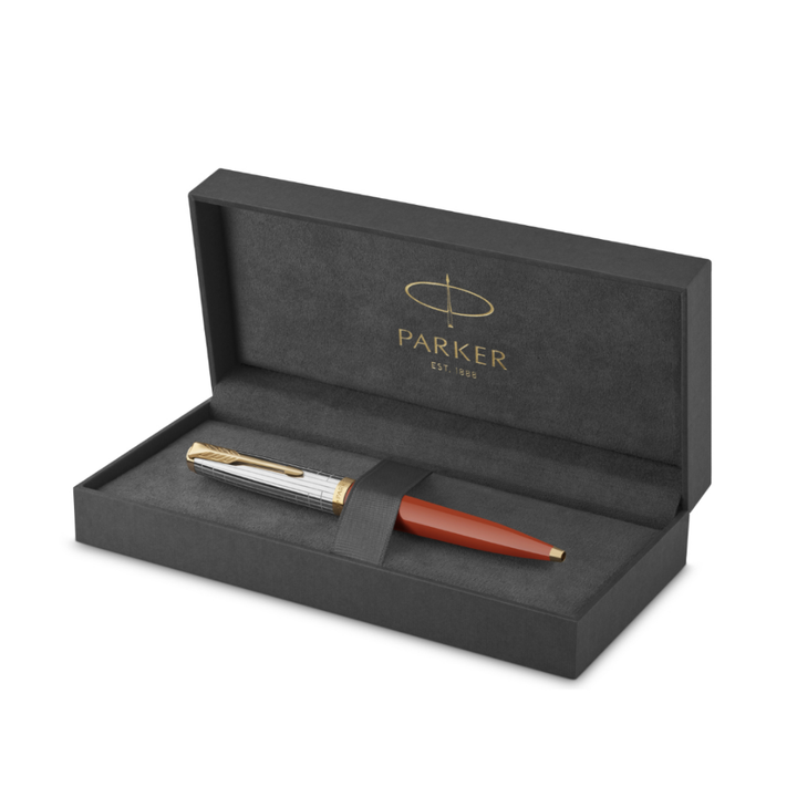 Parker 51 Premium Red Grid GT Ballpoint Pen