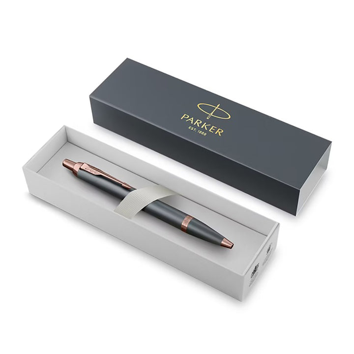Parker IM Finishing Touch Slate PGT Ballpoint Pen