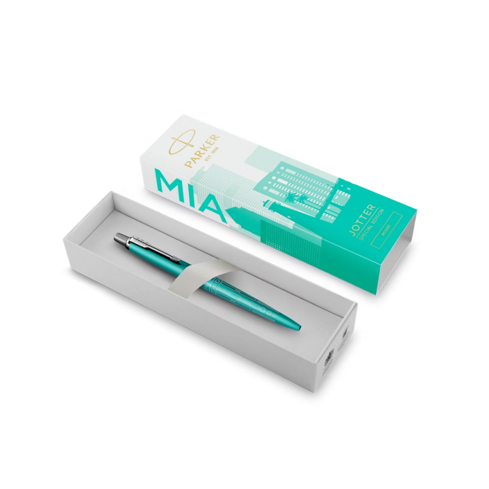 Parker Jotter Special Edition Miami Turquoise CT Ballpoint Pen